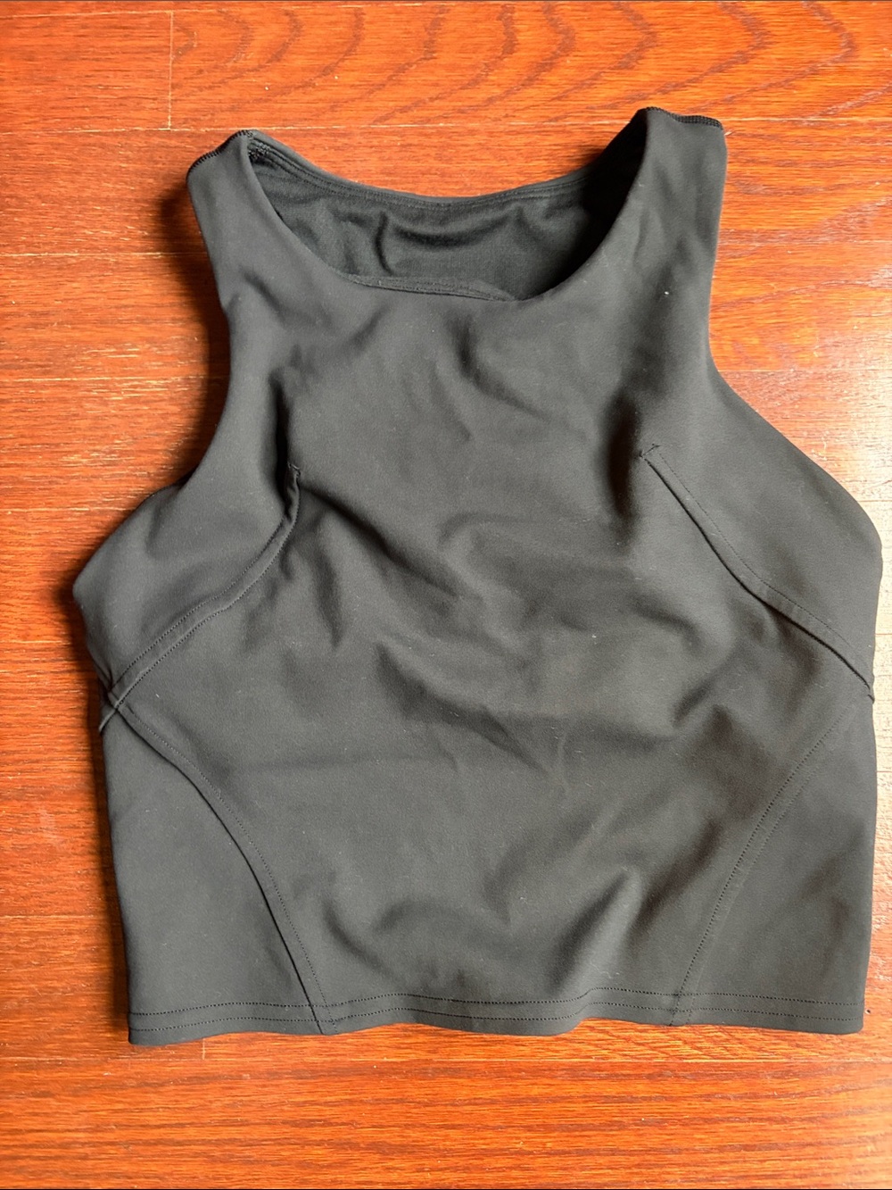 Lululemon Black Women's High Neck Crop Tank Top